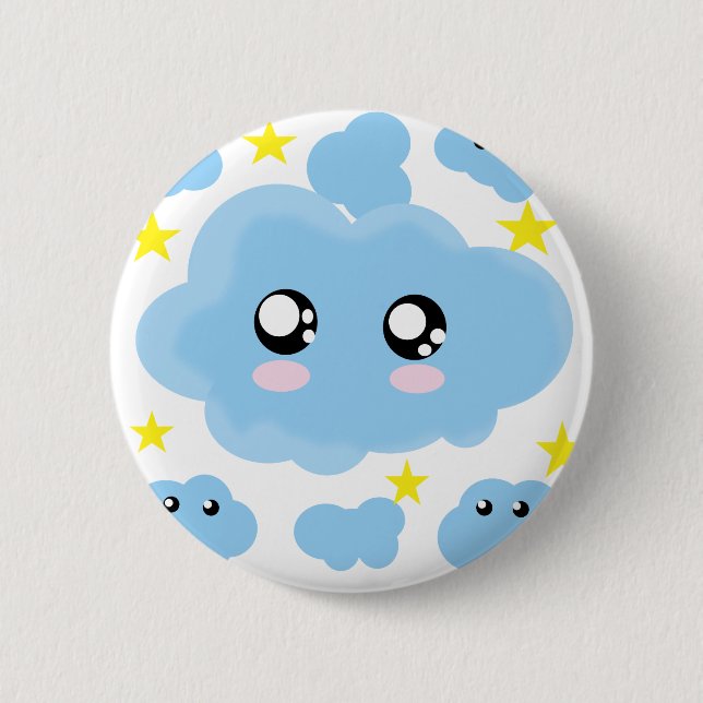 Bewölkte Träume Button (Vorderseite)