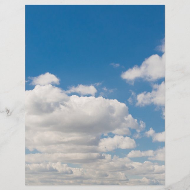 Bewölkter blauer Himmel Flyer (Vorne)