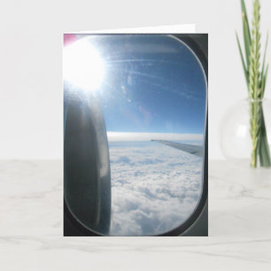 "Bewölkter Himmel Flugzeug" Geburtstagskarte Karte