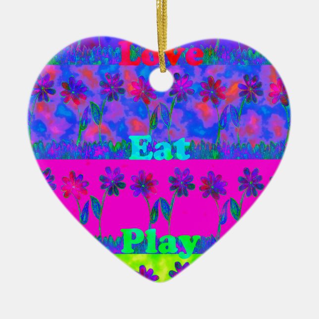 Bewölkter Tag Bessere Nacht.pnng Keramikornament (Vorne)