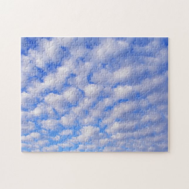 Bewölktes blauer Himmel-Puzzlespiel Puzzle (Horizontal)