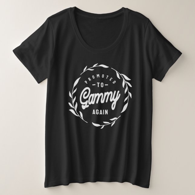 Beworben wieder für Gammy - Oma Große Größe T-Shirt (Design vorne)
