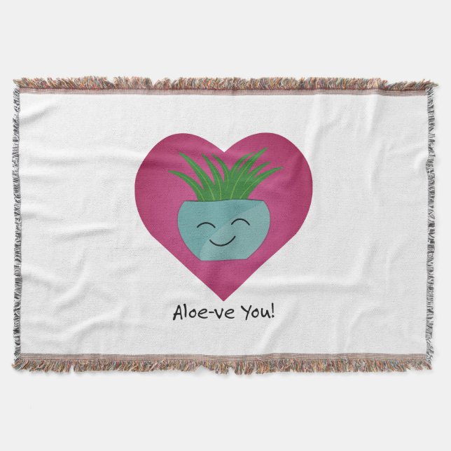 Bewunderlich Funny Aloeve You Aloe Decke (Vorderseite)