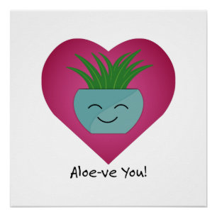 Bewunderlich Funny Aloeve You Aloe Poster