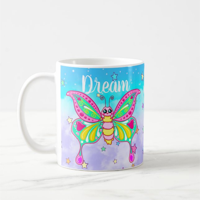 Bewunderlich Niedliche "Traum" Kawaii Butterfly Ta Kaffeetasse (Links)