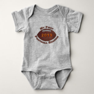 Bewunderlich Niedlicher First Football Saison Baby Strampler