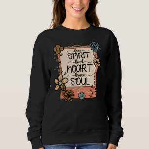 Bewundern inspirierendes freies Geistesherz Sweatshirt