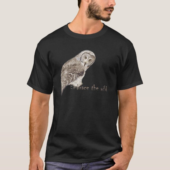 Bewundern Sie das Zitat zum Wildvogel-Wasserfarben T-Shirt (Vorderseite)