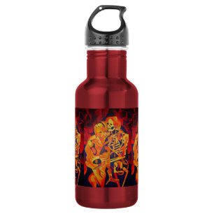 Bewundern Sie die bunte geometrische Kunst des Tod Trinkflasche