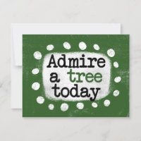 Bewundern Sie die heutige Grußkarte eines Baumes