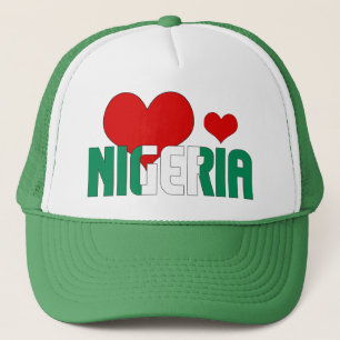 Bewundernswerte nigerianische Flagge hört Patrioti Truckerkappe