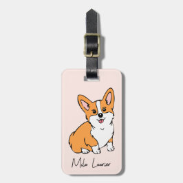 Bewundernswerte Personalisierte Gepäckmarke Corgi Gepäckanhänger