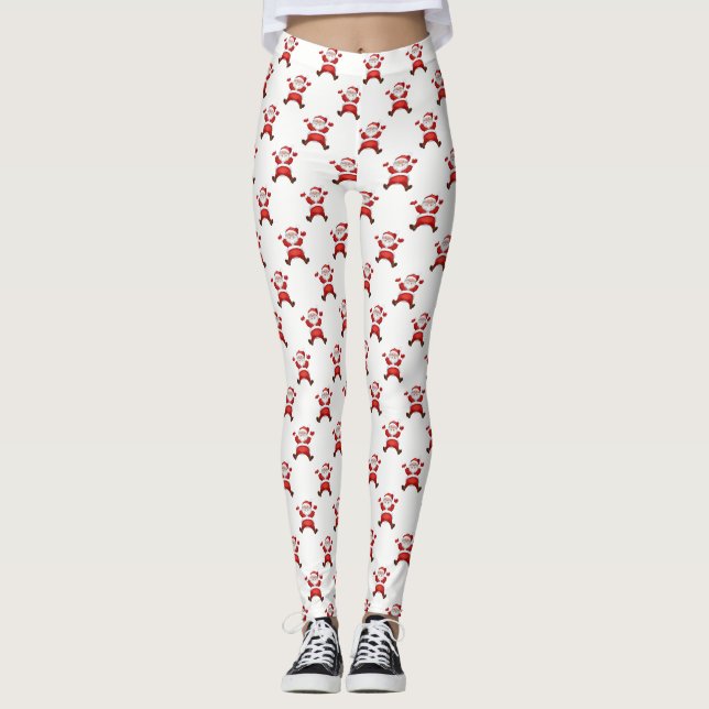 Bewundernswerter Weihnachtsmann, Weihnachten Leggings (Vorderseite)