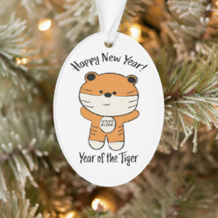 Bewundernswertes Neues Jahr 2022 Jahr des Tigers Ornament