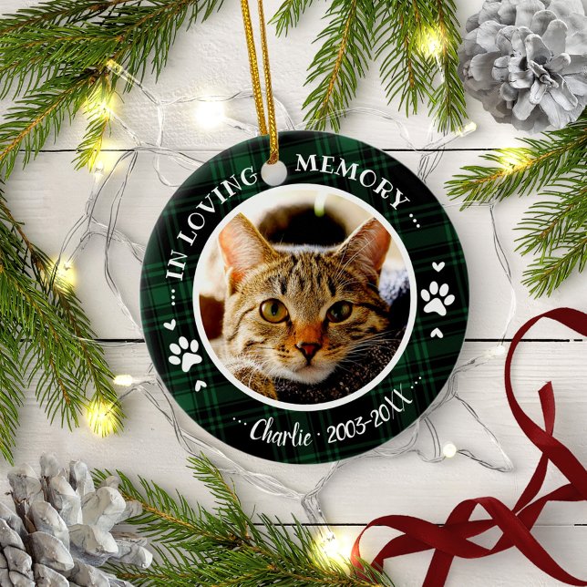 Bewundernswertes rustikales Cat Pet Memorial Custo Keramik Ornament (Von Creator hochgeladen)