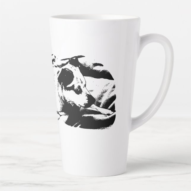 Bewundernswertes Terrier im Winter-Decken Milchtasse (Rechts)