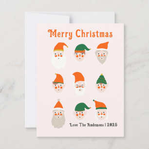 Bewundernswertes Weihnachtsmuster Feiertagskarte
