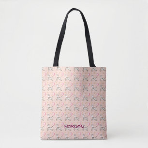 Bewundernswertes Zebra und Balloon Muster Tote Bag
