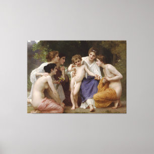 Bewunderung Bouguereau (L'bewunderung) (1867) Leinwanddruck