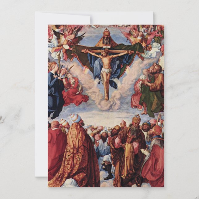 Bewunderung der Dreifaltigkeit durch Albrecht Dure (Vorderseite)