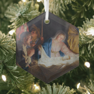Bewunderung der Hirten - Honthorst - Weihnachten Ornament Aus Glas