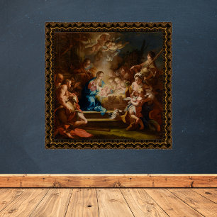 Bewunderung der Hirten Sebastiano Conca Weihnachte Poster