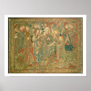 Bewunderung des christlichen Kindes (Tapestry) Poster