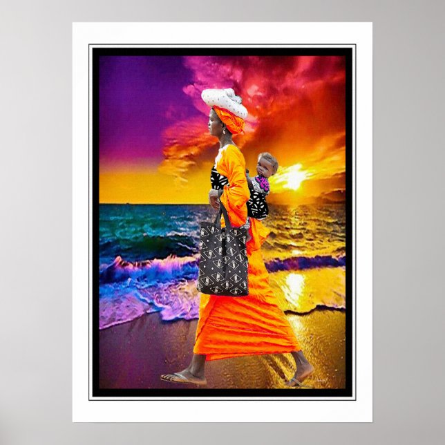 Bewunderung des Sonnenuntergangs Poster (Vorne)