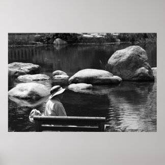 Bewunderung, große Brunnen Poster