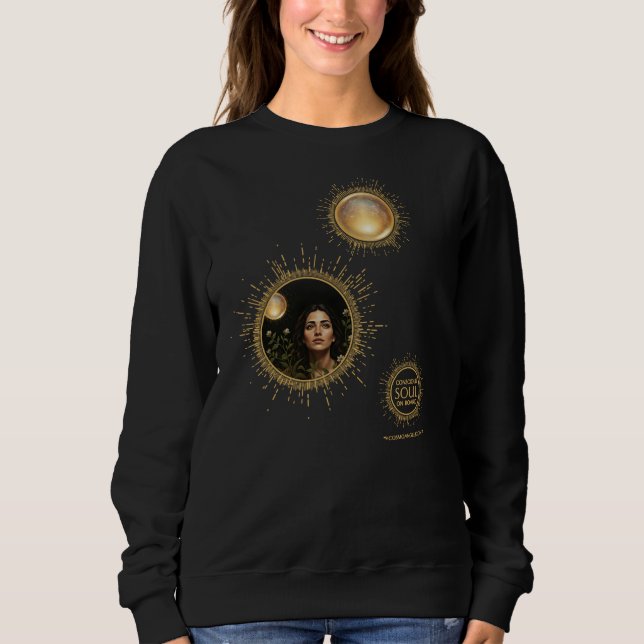 Bewusster Geist an Bord - Damen-Sweatshirt Sweatshirt (Vorderseite)