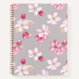 Bewusstes Rosa Kirschblüten-Blumenjournal Notizbuch