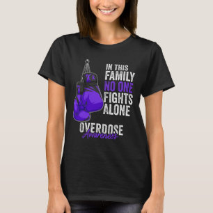 Bewusstheit Monat Boxhandschuhe Purple Ribbon T-Shirt