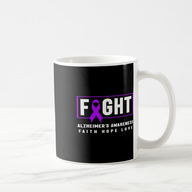 Bewusstsein - Alzheimer kämpft Heimer's Bewusstsei Kaffeetasse (Rechts)