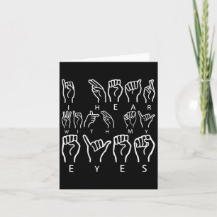 Bewusstsein Asl Gebärdensprache Amerikanische Gebä Karte