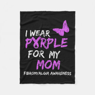 Bewusstsein, das ich für meine Mama Lila trage 4 Fleecedecke