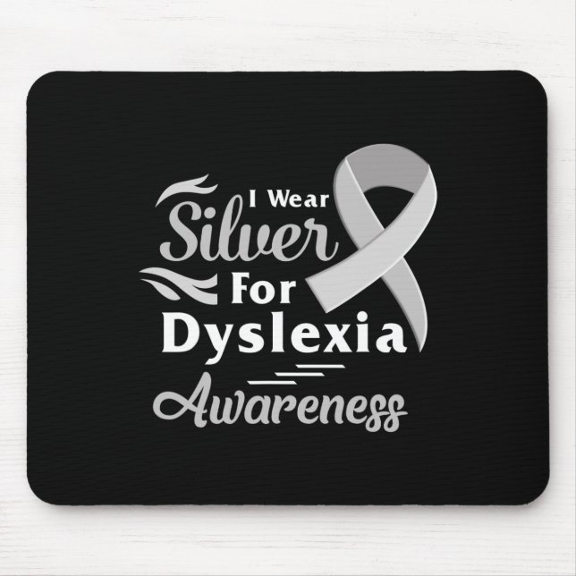 Bewusstsein, dass ich Silver Ribbon Learning Readi Mousepad (Vorne)