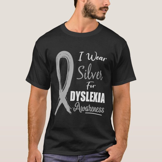 Bewusstsein, dass ich Silver Ribbon Learning Readi T-Shirt (Vorderseite)