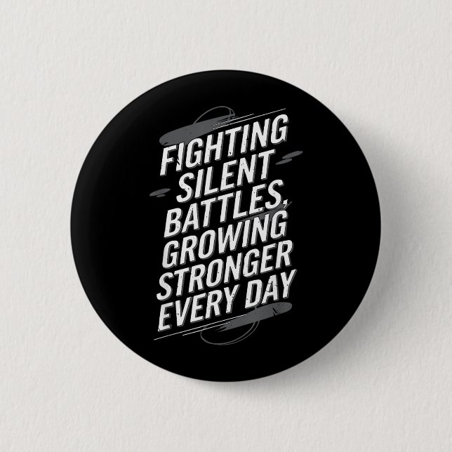 Bewusstsein Depression Angst Geistesgesundheit Button (Vorderseite)