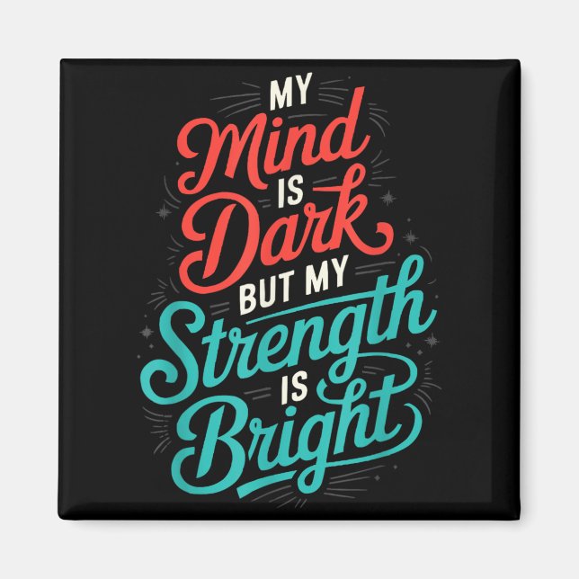Bewusstsein Depression Angst Geistesgesundheit Magnet (Vorne)