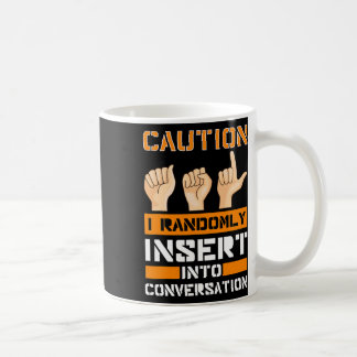 Bewusstsein der amerikanischen Gebärdensprache Hör Kaffeetasse