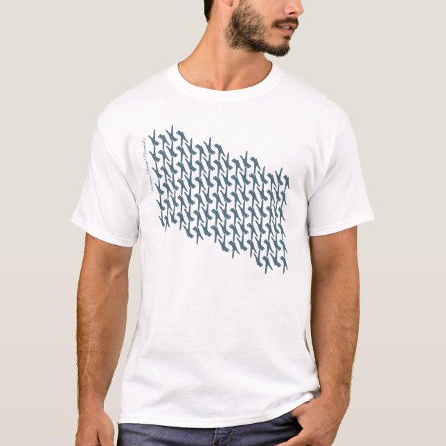 Bewusstsein durch Movement® stehend auf T-Shirt (Vorderseite)
