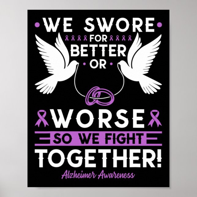Bewusstsein Ehepartner Ehemann Ehefrau Unterstützu Poster (Vorne)