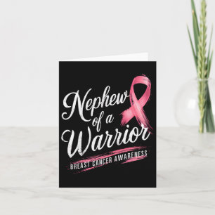 Bewusstsein eines Brustkrebses eines Kriegers Karte