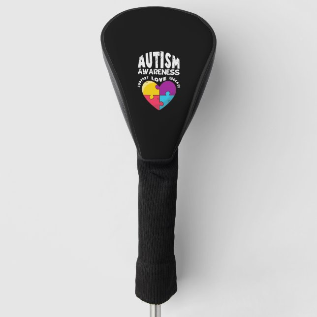 Bewusstsein für Autismus Golf Headcover (Vorderseite)