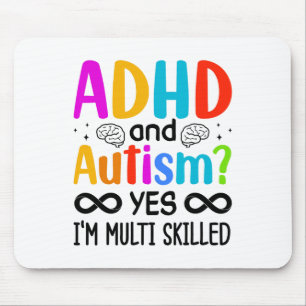 Bewusstsein für Autismus Neurodivergent Audhdh Mousepad
