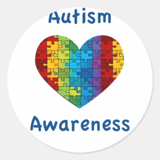 Bewusstsein für Autismus Runder Aufkleber