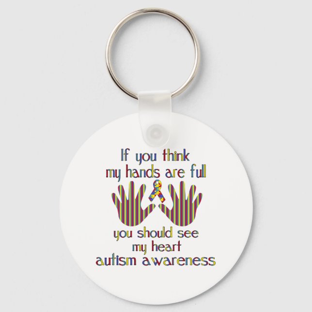 Bewusstsein für Autismus Schlüsselanhänger (Vorderseite)