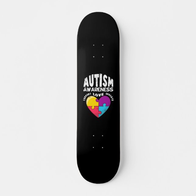 Bewusstsein für Autismus Skateboard (Vorne)