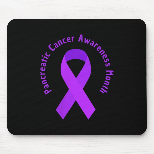 Bewusstsein für Bauchspeicheldrüsenkrebs Kampf Unt Mousepad (Vorne)