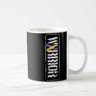 Bewusstsein für Blasenkrebs - Military Warrior Rib Kaffeetasse